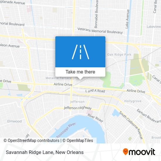 Savannah Ridge Lane map