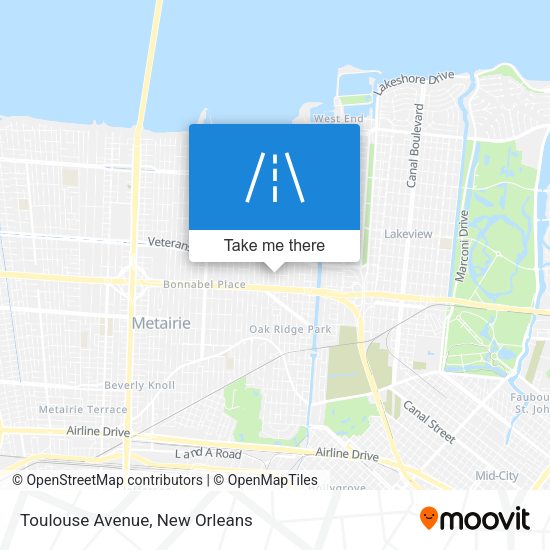Mapa de Toulouse Avenue