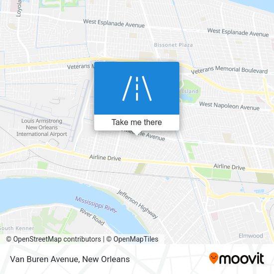 Mapa de Van Buren Avenue