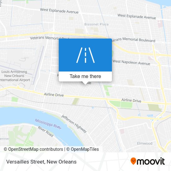 Mapa de Versailles Street