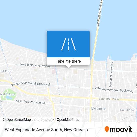 Mapa de West Esplanade Avenue South