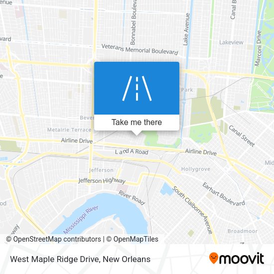 Mapa de West Maple Ridge Drive