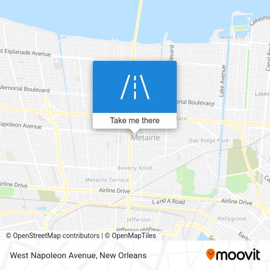 Mapa de West Napoleon Avenue