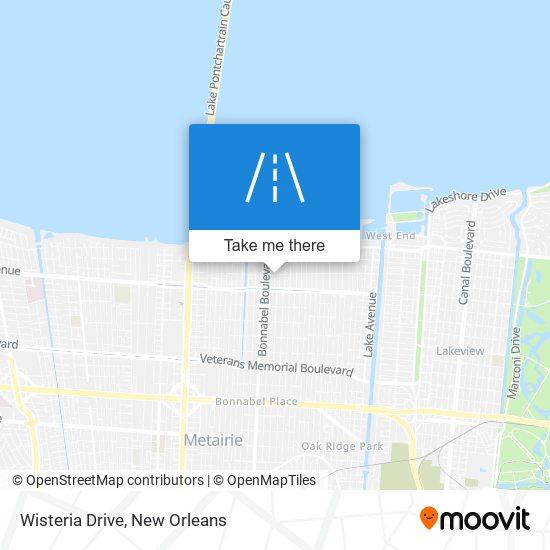 Mapa de Wisteria Drive