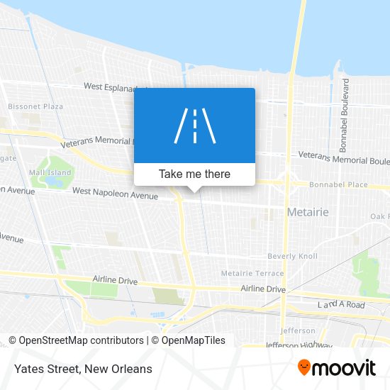 Mapa de Yates Street