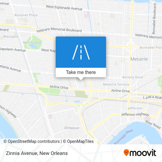 Mapa de Zinnia Avenue