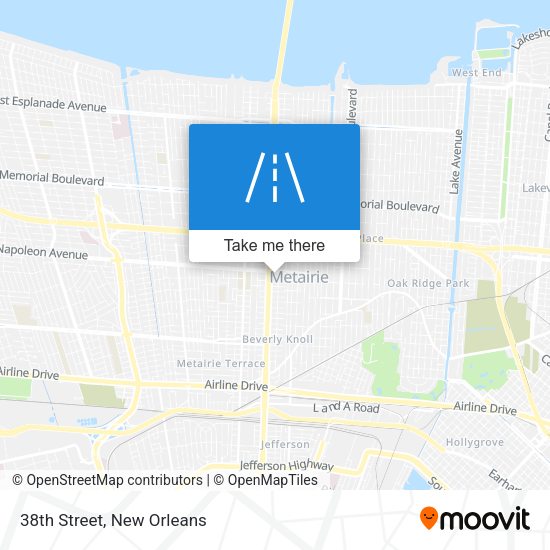 Mapa de 38th Street