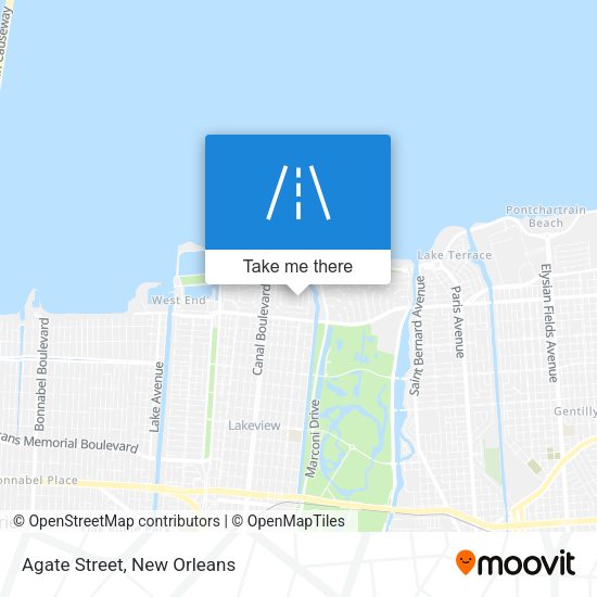 Mapa de Agate Street