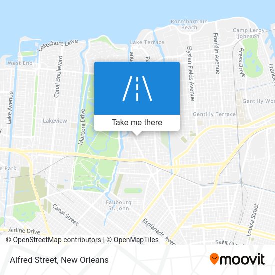 Mapa de Alfred Street