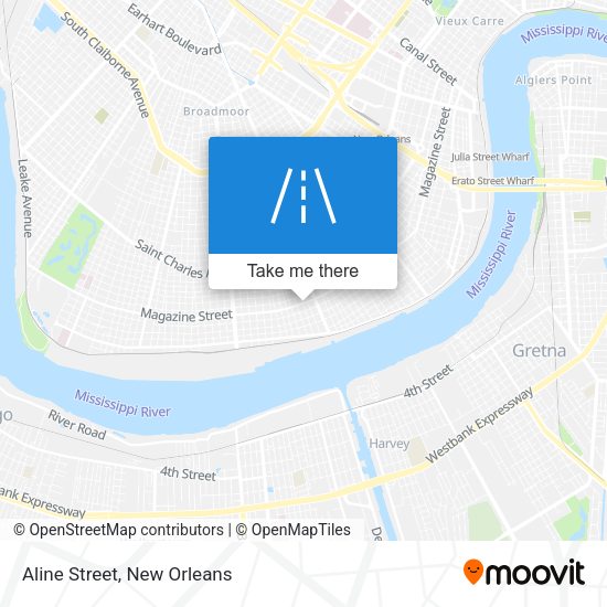 Mapa de Aline Street