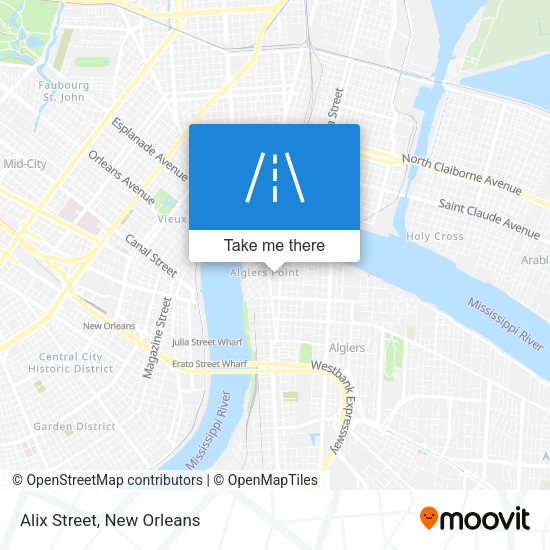 Mapa de Alix Street