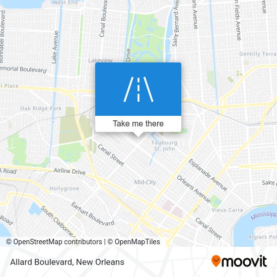 Mapa de Allard Boulevard