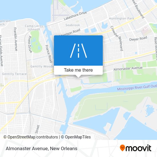 Mapa de Almonaster Avenue