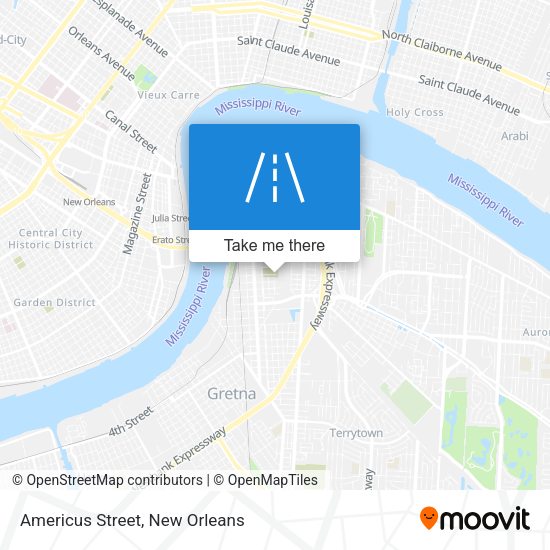 Americus Street map