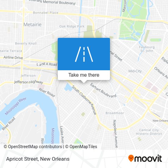 Mapa de Apricot Street