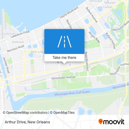 Mapa de Arthur Drive