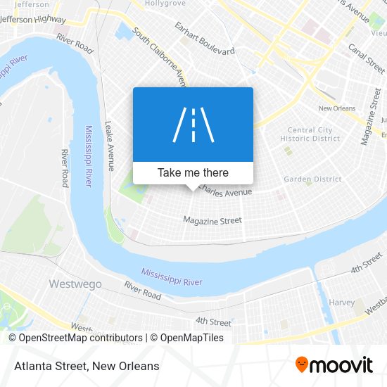 Mapa de Atlanta Street