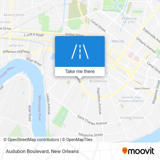 Mapa de Audubon Boulevard