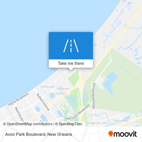 Avon Park Boulevard map