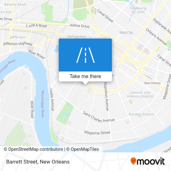 Mapa de Barrett Street