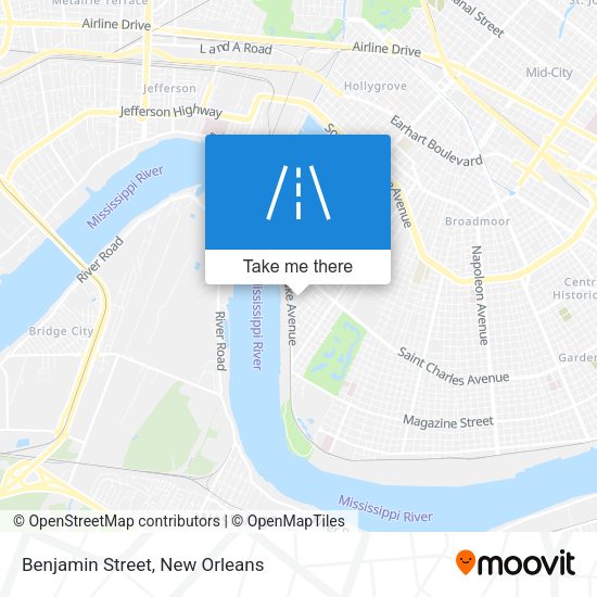 Benjamin Street map
