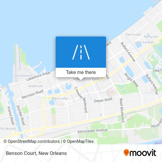 Mapa de Benson Court