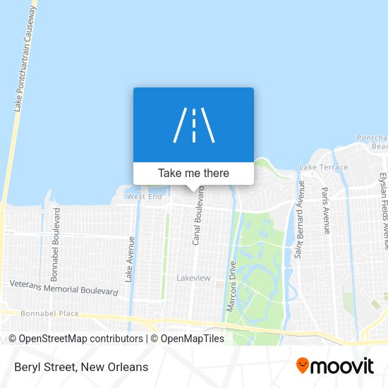 Mapa de Beryl Street