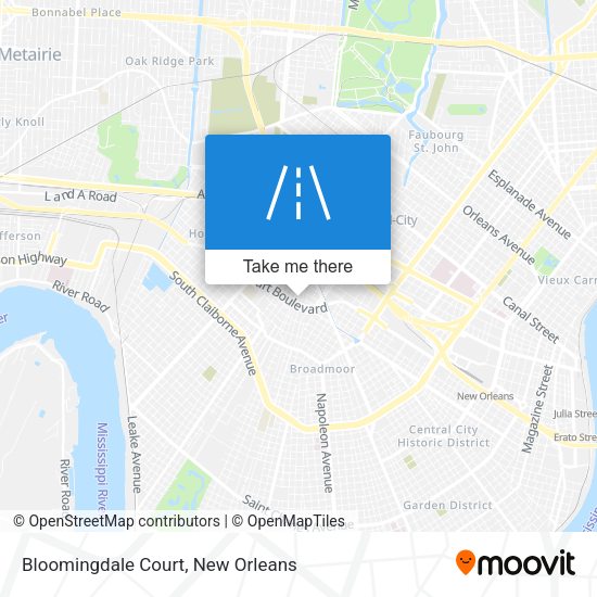 Mapa de Bloomingdale Court