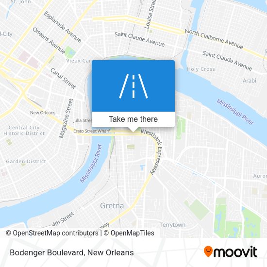 Bodenger Boulevard map