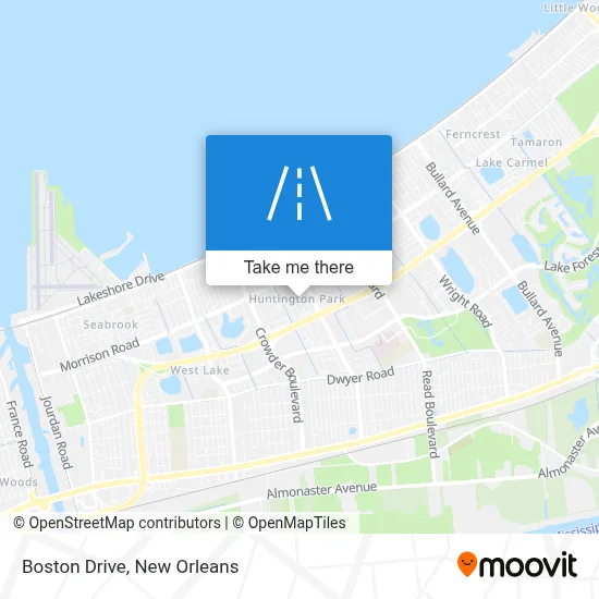 Boston Drive map