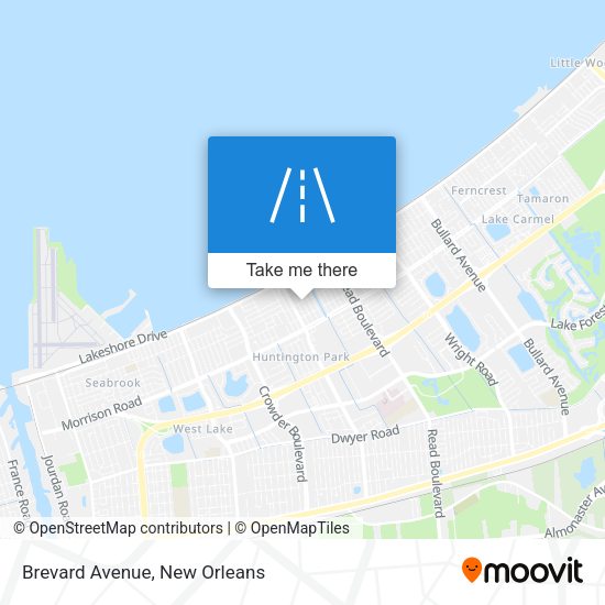 Brevard Avenue map