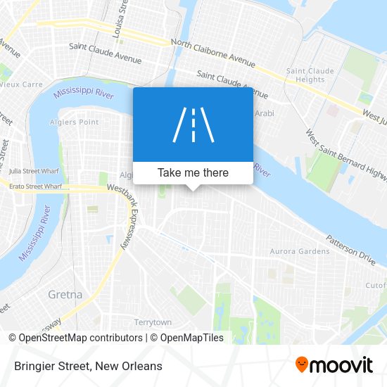 Bringier Street map