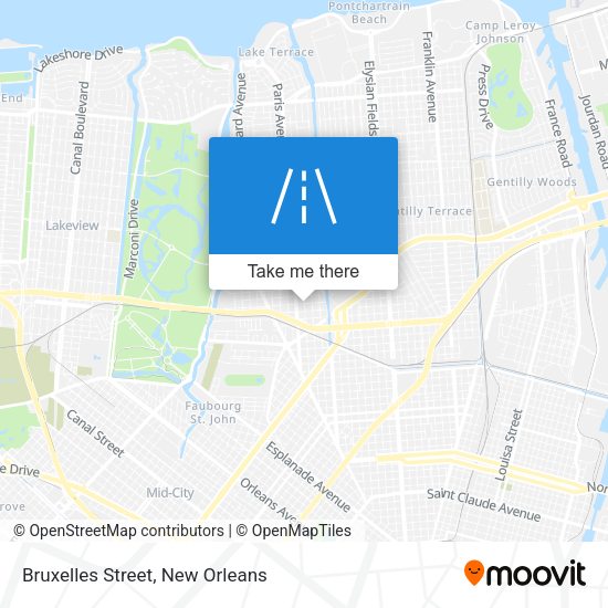 Mapa de Bruxelles Street