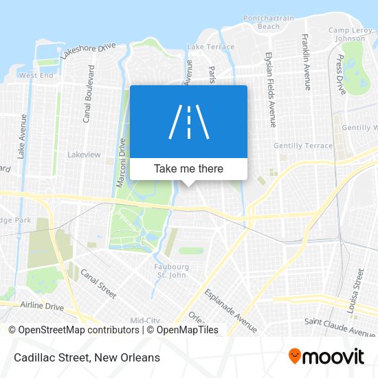 Cadillac Street map