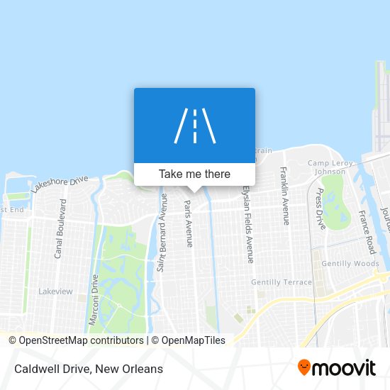 Mapa de Caldwell Drive