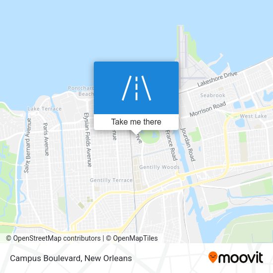 Mapa de Campus Boulevard
