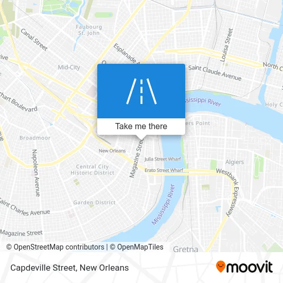 Capdeville Street map