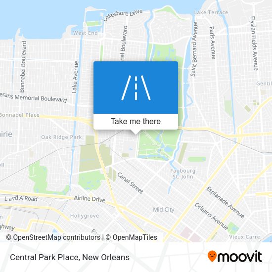 Central Park Place map