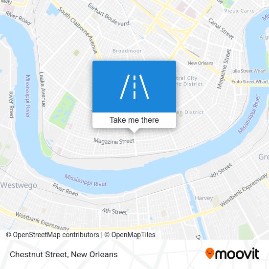 Chestnut Street map