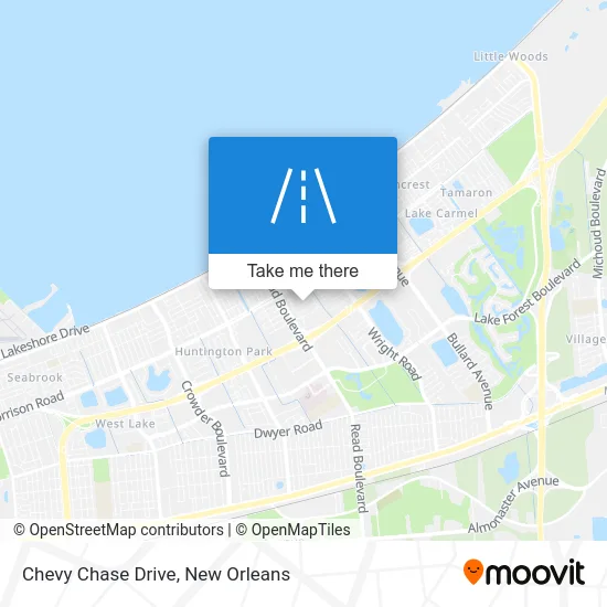 Chevy Chase Drive map