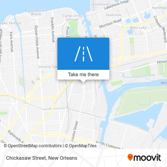 Chickasaw Street map