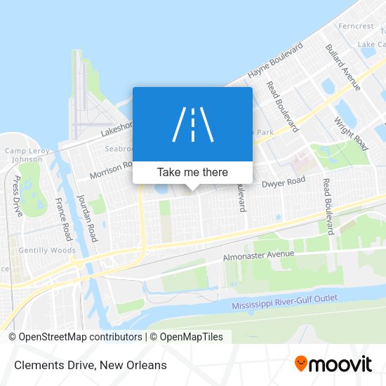 Mapa de Clements Drive