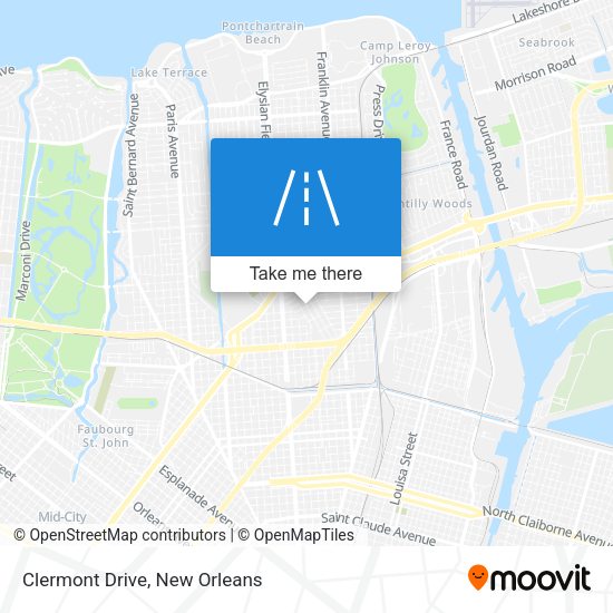 Mapa de Clermont Drive