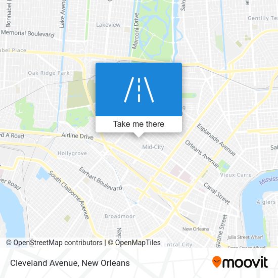 Cleveland Avenue map