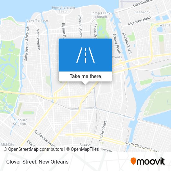 Mapa de Clover Street