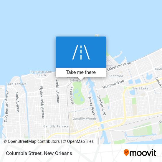 Mapa de Columbia Street