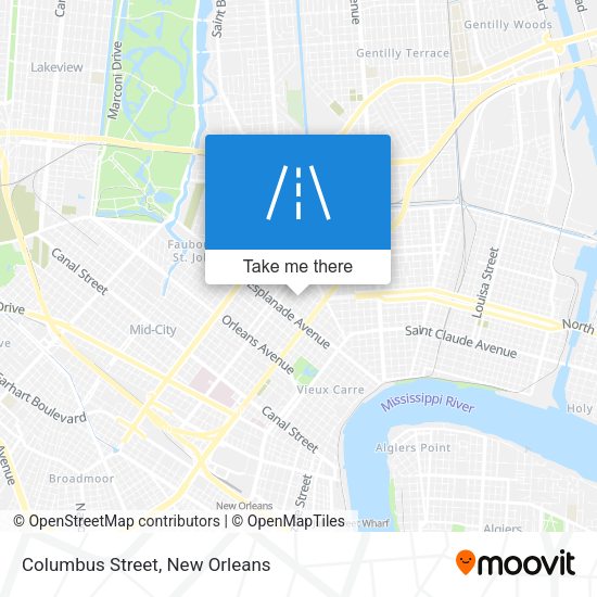 Columbus Street map