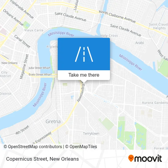 Copernicus Street map