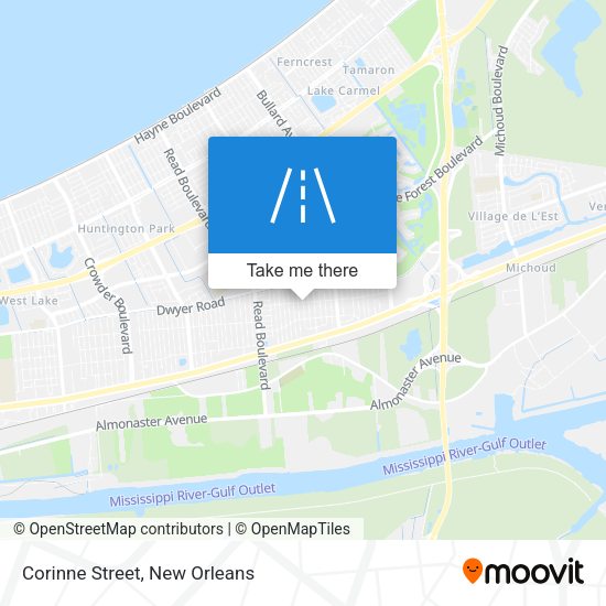 Mapa de Corinne Street