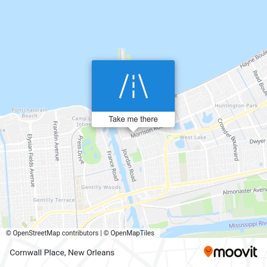 Mapa de Cornwall Place